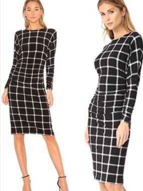 Norma Kamali Dolman Shirred Waist Dress NWT